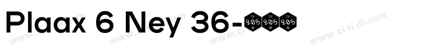 Plaax 6 Ney 36字体转换